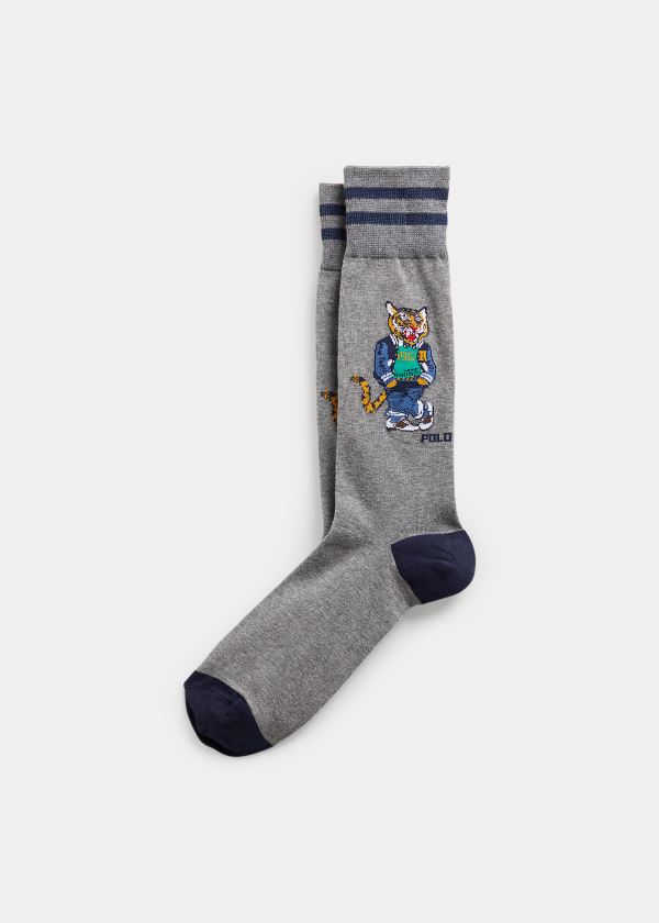 Men's Polo Ralph Lauren Tiger & Argyle 2-Pack Socks | 439786NKJ